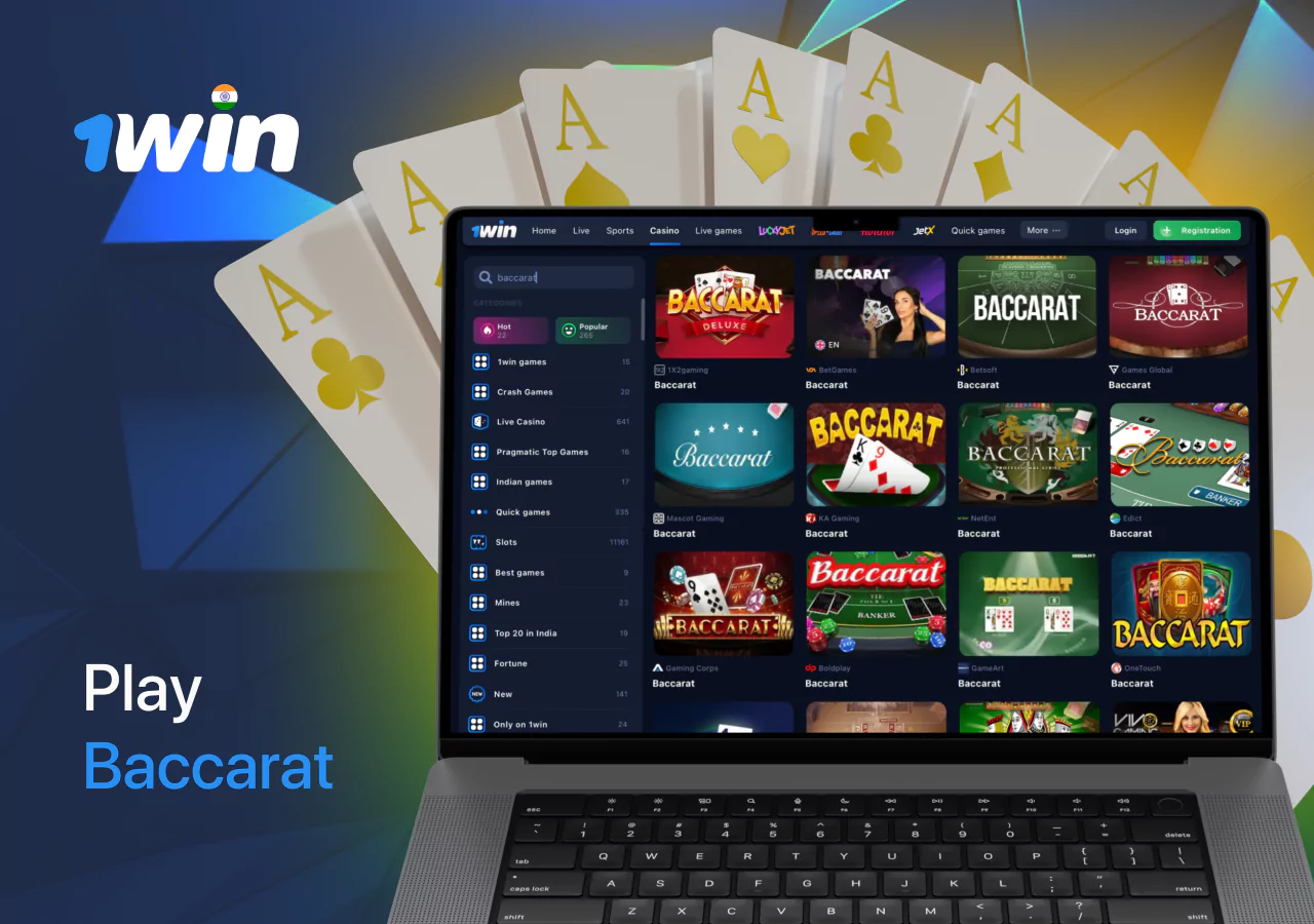 Playing baccarat at online casinos in India